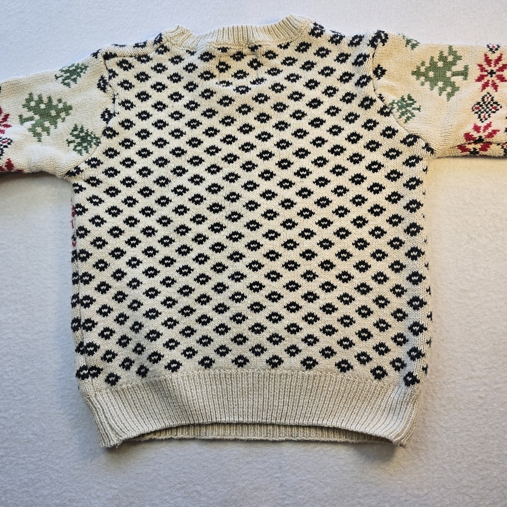 Stitch & Stone 4T Christmas Sweater Red Truck Farmhouse Cottagecore Fair Isle - Picture 4 of 6